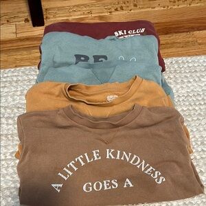 Kids Graphic Tees - Brown, Blue, Red
